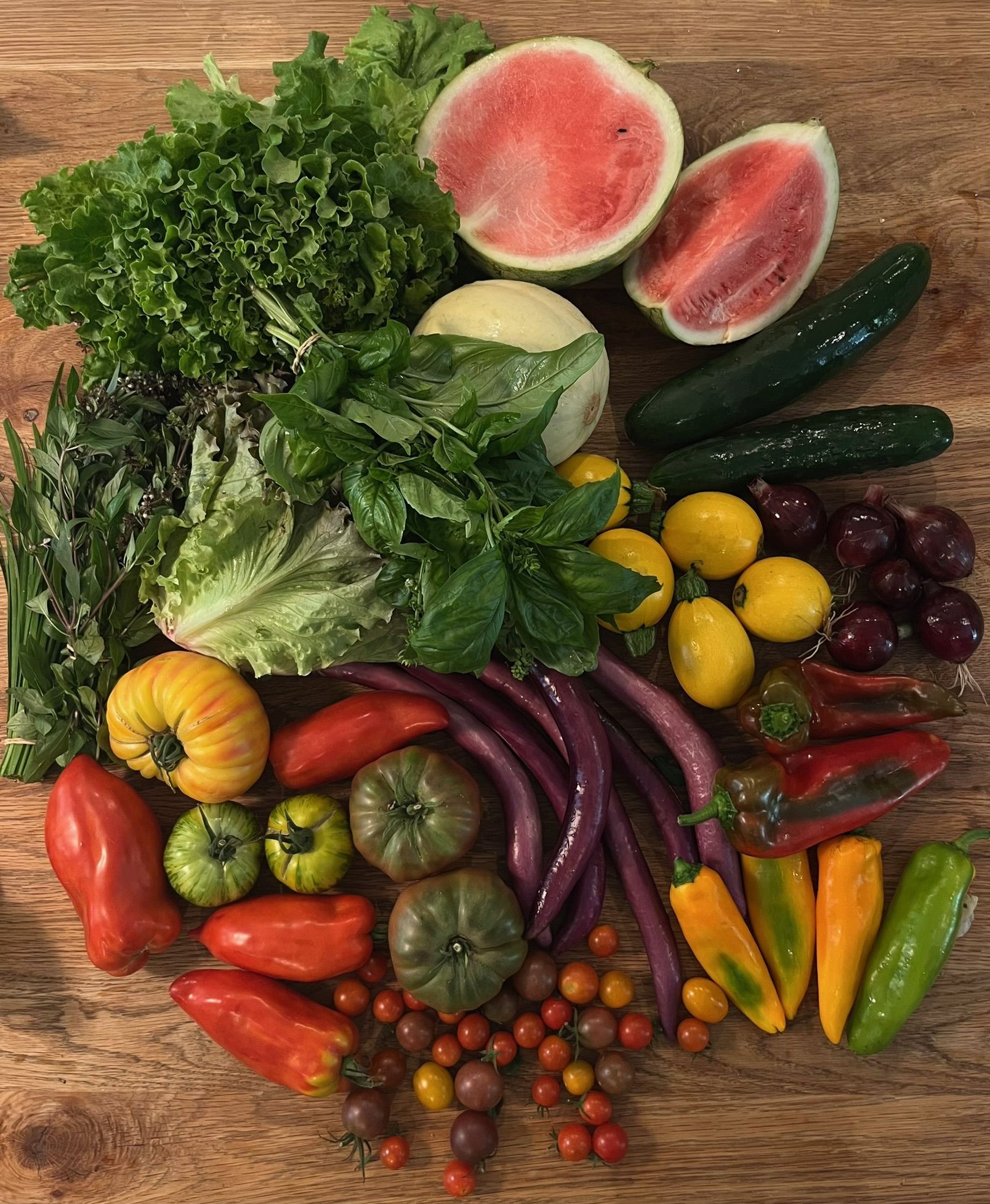 Produits locaux pour la table d'hôte